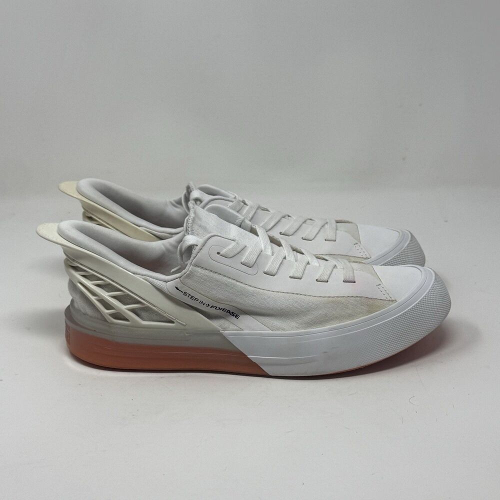 Converse All Star CX Flyease Sneakers Mens 7.5 White Orange Canvas Step In Shoes